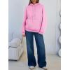 imageTrendy Queen Womens Winter Fleece Sherpa Lined Hoodie Casual Warm Pullover Hooded SweatshirtPink