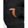 imageTrendy Queen Womens Zip Up Cropped Hoodies Long Sleeve Sweatshirts Casual Jackets Fall Fashion 2025 Winter ClothesBlack