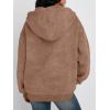 imageTrendy Queen Zip Up Hoodies for Women Acid Wash Oversized Sweatshirt Fall Fashion Jacket Cute Y2k Winter teen girls pulloverCoffee