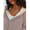 imageTrendy Queen Zip Up Hoodies for Women Fleece Lined Jackets Winter Coats Long Sleeve Sweatshirts Pullover Fall ClothesCoffeegrey