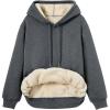 imageTrendy Queen Womens Winter Fleece Sherpa Lined Hoodie Casual Warm Long Sleeve Pullover Sweatshirt