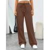 imageTrendy Queen Womens Wide Leg Sweatpants Baggy Barrel Pants with Pockets High Waist Lounge Joggers for Fall WinterCoffee