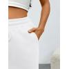 imageTrendy Queen Womens Wide Leg Sweatpants Baggy Barrel Pants with Pockets High Waist Lounge Joggers for Fall WinterWhite
