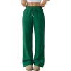 imageTrendy Queen Womens Wide Leg Sweatpants Baggy Barrel Pants with Pockets High Waist Lounge Joggers for Fall WinterGreen