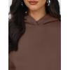 image:imageTrendy Queen 2 Piece Lounge Sweat Sets Plus Size Fall Fashion Matching Sweatsuits Wide Leg Pants Travel Outfit Winter ClothesBrown