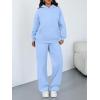 image:imageTrendy Queen 2 Piece Lounge Sweat Sets Plus Size Fall Fashion Matching Sweatsuits Wide Leg Pants Travel Outfit Winter ClothesLightblue
