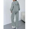 image:imageTrendy Queen 2 Piece Lounge Sweat Sets Plus Size Fall Fashion Matching Sweatsuits Wide Leg Pants Travel Outfit Winter ClothesLightgreen