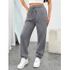 image:imageTrendy Queen Sweatpants Women Baggy Joggers with Pockets Lounge Comfy Barrel Pants Teens Cute Y2K Sports Fall Clothes 2026Blackgrey