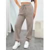 image:imageTrendy Queen Sweatpants Women Baggy Joggers with Pockets Lounge Comfy Barrel Pants Teens Cute Y2K Sports Fall Clothes 2026Coffeegrey