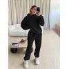 image:imageTrendy Queen Sweatsuits Women 2 Piece Outfit Two Piece Lounge Sets Hoodies and Sweatpants Fall Fashion Clothes 2026 TracksuitBlack