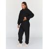 image:imageTrendy Queen Sweatsuits Women 2 Piece Outfit Two Piece Lounge Sets Hoodies and Sweatpants Fall Fashion Clothes 2026 TracksuitBlack