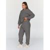 image:imageTrendy Queen Sweatsuits Women 2 Piece Outfit Two Piece Lounge Sets Hoodies and Sweatpants Fall Fashion Clothes 2026 TracksuitBlackgrey