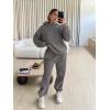 image:imageTrendy Queen Sweatsuits Women 2 Piece Outfit Two Piece Lounge Sets Hoodies and Sweatpants Fall Fashion Clothes 2026 TracksuitBlackgrey