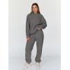 image:imageTrendy Queen Sweatsuits Women 2 Piece Outfit Two Piece Lounge Sets Hoodies and Sweatpants Fall Fashion Clothes 2026 TracksuitBlackgrey