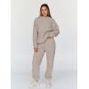 image:imageTrendy Queen Sweatsuits Women 2 Piece Outfit Two Piece Lounge Sets Hoodies and Sweatpants Fall Fashion Clothes 2026 TracksuitCoffeegrey