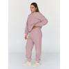 image:imageTrendy Queen Sweatsuits Women 2 Piece Outfit Two Piece Lounge Sets Hoodies and Sweatpants Fall Fashion Clothes 2026 TracksuitDarkpink