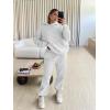 image:imageTrendy Queen Sweatsuits Women 2 Piece Outfit Two Piece Lounge Sets Hoodies and Sweatpants Fall Fashion Clothes 2026 TracksuitGrey
