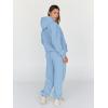 image:imageTrendy Queen Sweatsuits Women 2 Piece Outfit Two Piece Lounge Sets Hoodies and Sweatpants Fall Fashion Clothes 2026 TracksuitLightblue