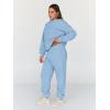 image:imageTrendy Queen Sweatsuits Women 2 Piece Outfit Two Piece Lounge Sets Hoodies and Sweatpants Fall Fashion Clothes 2026 TracksuitLightblue