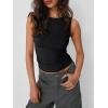 image:imageTrendy Queen Women Going Out Summer Tank Tops Spring Casual Basic Cute 2026 Sleeveless Shirt Vacation Fashion Outfit ClothesBlack