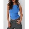 image:imageTrendy Queen Women Going Out Summer Tank Tops Spring Casual Basic Cute 2026 Sleeveless Shirt Vacation Fashion Outfit ClothesBlue