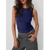 image:imageTrendy Queen Women Going Out Summer Tank Tops Spring Casual Basic Cute 2026 Sleeveless Shirt Vacation Fashion Outfit ClothesNavy