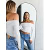 image:imageTrendy Queen Women Long Sleeve Shirts Off Shoulder Tops Going Out Crop Sexy Slim Fitted Y2K Fall Outfits 2026 Fashion ClothesWhite
