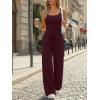 image:imageTrendy Queen Womens 2 Piece Lounge Set Spring Outfits  Camisole Top amp Wide Leg PantsAncora Red