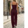 image:imageTrendy Queen Womens 2 Piece Lounge Set Spring Outfits  Camisole Top amp Wide Leg PantsAncora Red