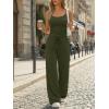 image:imageTrendy Queen Womens 2 Piece Lounge Set Spring Outfits  Camisole Top amp Wide Leg PantsArmy Green