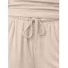 image:imageTrendy Queen Womens 2 Piece Sweatsuits Lounge Sets Track Suits Tank Tops Wide Leg Pants Spring Matching Outfits 2026Beige