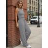 image:imageTrendy Queen Womens 2 Piece Sweatsuits Lounge Sets Track Suits Tank Tops Wide Leg Pants Spring Matching Outfits 2026Grey