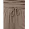 image:imageTrendy Queen Womens 2 Piece Sweatsuits Lounge Sets Track Suits Tank Tops Wide Leg Pants Spring Matching Outfits 2026Mocha