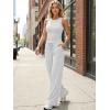 image:imageTrendy Queen Womens 2 Piece Sweatsuits Lounge Sets Track Suits Tank Tops Wide Leg Pants Spring Matching Outfits 2026Oatmeal Grey