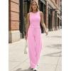 image:imageTrendy Queen Womens 2 Piece Sweatsuits Lounge Sets Track Suits Tank Tops Wide Leg Pants Spring Matching Outfits 2026Pink