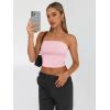 image:imageTrendy Queen Womens 3 Pack Tube Tops Crop Going Out Strapless Basic Backless Bandeau Bra Summer Outfits 2026Black white pink