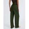 image:imageTrendy Queen Womens Business Casual Pants Barrel Sweatpants Wide Leg Comfy Lounge Pants Baggy Flowy Ribbed Fall OutfitsArmygreen