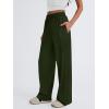 image:imageTrendy Queen Womens Business Casual Pants Barrel Sweatpants Wide Leg Comfy Lounge Pants Baggy Flowy Ribbed Fall OutfitsArmygreen