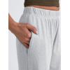image:imageTrendy Queen Womens Business Casual Pants Barrel Sweatpants Wide Leg Comfy Lounge Pants Baggy Flowy Ribbed Fall OutfitsGrey