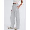 image:imageTrendy Queen Womens Business Casual Pants Barrel Sweatpants Wide Leg Comfy Lounge Pants Baggy Flowy Ribbed Fall OutfitsGrey