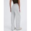 image:imageTrendy Queen Womens Business Casual Pants Barrel Sweatpants Wide Leg Comfy Lounge Pants Baggy Flowy Ribbed Fall OutfitsGrey