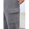 image:imageTrendy Queen Womens Cargo Sweatpants Oversized Fleece Joggers Baggy Athletic Pants with PocketDarkgrey