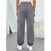 image:imageTrendy Queen Womens Cargo Sweatpants Oversized Fleece Joggers Baggy Athletic Pants with PocketDarkgrey