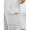 image:imageTrendy Queen Womens Cargo Sweatpants Oversized Fleece Joggers Baggy Athletic Pants with PocketGrey