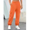 image:imageTrendy Queen Womens Cargo Sweatpants Oversized Fleece Joggers Baggy Athletic Pants with PocketOrange