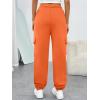 image:imageTrendy Queen Womens Cargo Sweatpants Oversized Fleece Joggers Baggy Athletic Pants with PocketOrange