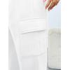 image:imageTrendy Queen Womens Cargo Sweatpants Oversized Fleece Joggers Baggy Athletic Pants with PocketWhite