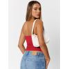 image:imageTrendy Queen Womens Cute Summer Tube Tops Going Out Strapless Ruched Backless Sleeveless Bandeau Y2k Clothes 2025Red