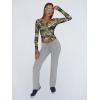 image:imageTrendy Queen Womens Long Sleeve Shirts Crop Tops Fall Fashion Solid Square Neck Going Out Basics Tees Y2k ClothesCamo