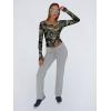 image:imageTrendy Queen Womens Long Sleeve Shirts Crop Tops Fall Fashion Solid Square Neck Going Out Basics Tees Y2k ClothesCamoblack